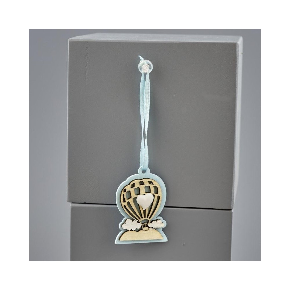 APPENDINO MONGOLFIERA 4X4.5 CM. LEGNO E GESSO